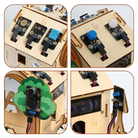 Kit de démarrage robotique DIY Robotlinking pour projets d'automatisation de maison intelligente, kit d'apprentissage en bois ESP32 pour Arduino