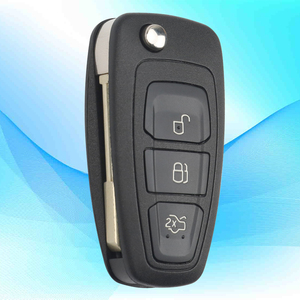 Carcasa de llave de Control remoto con tapa de maletero de 3 botones MS para Ford, carcasa de mando a distancia plegable de repuesto para vehículo con hoja en blanco sin cortar FO21 - Product Image 3