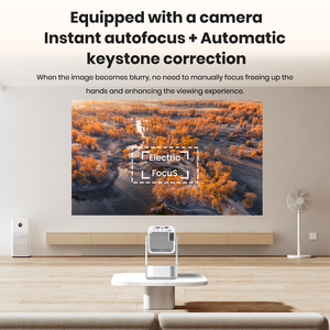<span class=keywords><strong>Proyector</strong></span> Portátil LCD 4K Android 13 con Rotación <span class=keywords><strong>Vertical</strong></span> de 270°, 300 Lúmenes, Bluetooth 5.4, WiFi 6, Altavoz de 5W, para Hogar y Dormitorio - Product Image 4