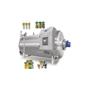Energy saving steam air autoclave for big canned production line