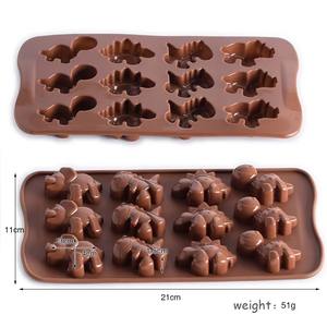Nuevo Molde de Silicona 3D de Dinosaurio de Dibujos Animados para Ceras, Chocolate, Pasteles, Dulces y Manualidades DIY - Product Image 5