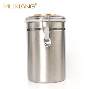 Muxiang Stainless Steel Cigar Humidor With Hygrometer Round Moisture Proof Storage Jar For Cigar Preservation - Product Image 5
