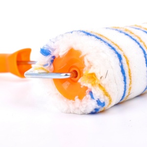 Rouleau à <span class=keywords><strong>peinture</strong></span> en polyester à poignée en plastique, personnalisable, bleu et jaune, <span class=keywords><strong>pour</strong></span> une <span class=keywords><strong>peinture</strong></span> rapide - Product Image 4