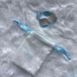 High Quality Customized Velvet Jewelry Bags Recyclable Velvet <b>Drawstring</b> <b>Pouch</b> with Silk Ribbon - Product Image 5