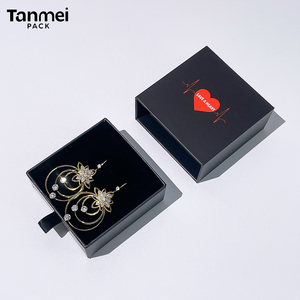 Wholesale Custom Logo Printed Luxury Paper Sliding Drawer Ring Jewelry Packaging <b>Box</b> - Product Image 5