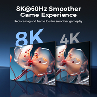 UNIEAN vente en gros 8K UHD 2.1 câble 48Gbps Ultra haute vitesse 60Hz Audio canal de retour ARC pour PS5 Xbox TV vers PC