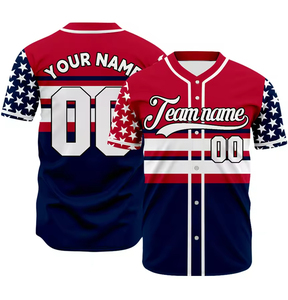 Groothandel Gratis Op Maat Gesublimeerde Honkbalshirts Snel Droog Mesh Sport Softbal Uniformen Honkbal Jersey - Product Image 4