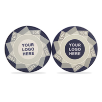 Jetons de Poker de Casino Personnalisés en Céramique de 39 mm, Conception Gratuite, EPT WPT, avec Dénomination pour Jeux de Hasard