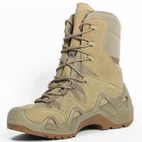 Bottes tactiques kaki d'été en promotion, bottes de randonnée avec semelle antichoc, imperméables, vertes et noires, pour activités de plein air, pêche et chasse