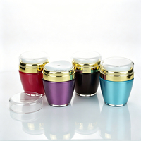 Bouteilles d'échantillons de crème pour le visage colorées vides de 30 ml, bouteilles à pompe sous vide, contenants d'échantillons de lotion pour le corps, lotion cosmétique, soin de la peau