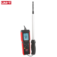 Anemómetro de cable caliente UT362H, medición de velocidad del viento, prueba de temperatura del viento, medidor de velocidad del viento, 2 unidades