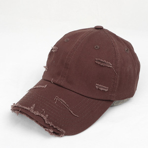 Gorra de Béisbol Unisex 100% Algodón, Estilo Desgastado, Visera Deshilachada, Protección Solar - Product Image 3
