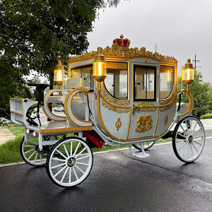 Calèche royale de luxe personnalisée de haute qualité pour mariage, calèche à chevaux de loisirs à 4 roues, transport spécial - Product Image 1