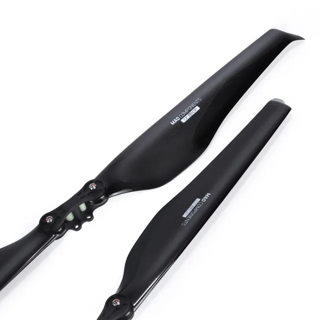 MAD 36.2x11.8 Inch FLUXER PRO Glossy Carbon Fiber Folding Propeller Heavy Hifting for DC Drone Motor