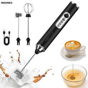 Fouet à œufs multifonctionnel en <span class=keywords><strong>plastique</strong></span> ABS rechargeable à 3 vitesses pour la pâtisserie, le matcha, le café, mousseur électrique - Product Image 2