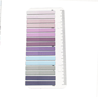 Ensemble de notes autocollantes longues multicolores S3601 Morandi, onglets pastel assortis, emballage en carton transparent, marque-pages autocollants inscriptibles