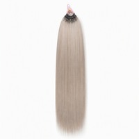 Extensions de cheveux en plumes tendance, légères, brillantes, naturelles, douces et soyeuses, fabriquées à la main à partir de cheveux humains, pour les spectacles sur scène.