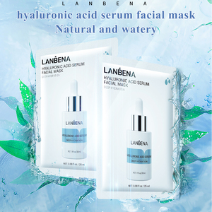 Masque facial hydratant LANBENA à l'acide hyaluronique, soin de la peau, masque en feuille, sans cruauté envers les animaux - Product Image 2