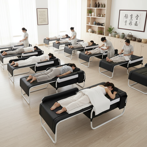 Mesa de Massagem Térmica Infravermelha Elétrica Dobrável Coreana com Rolo de Jade para Tração da Coluna V3 V4 V6 - Modelo Profissional de Fábrica - Product Image 3