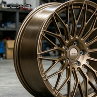 Jantes en alliage d'aluminium forgé bronze concave profond LEAD 18-22 pouces 5x112/5x114.3/5x120 25mm ET 1 pièce pour voitures particulières
