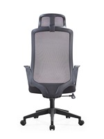 Chaise de bureau exécutive ergonomique contemporaine en maille, design minimaliste moderne, siège rotatif respirant, accoudoirs réglables, acier