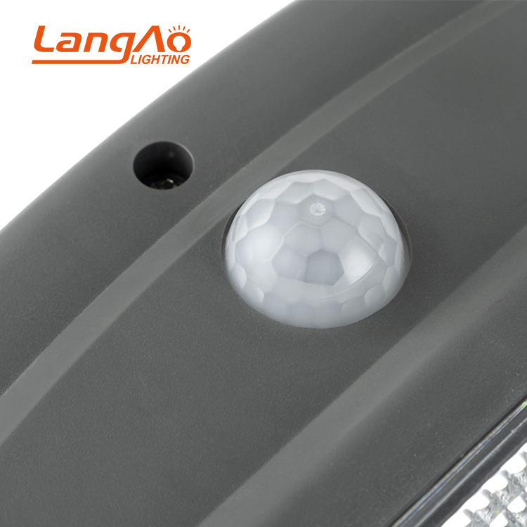 Alto brillo al aire libre ip65 impermeable todo en uno integrado solar farola