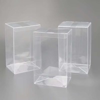 de boîtes d'emballage en plastique transparentes en PVC PET de boîtes de présentation d'emballage en plastique recyclable transparent anti-pop