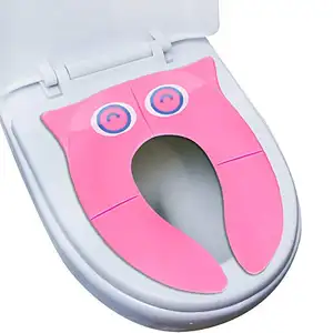 Upgraded Large Non-Slip Silicone Pads Reusable Folding Travel Potty Seat Liners Carry Bag Portable Toilet Baby Training Seat