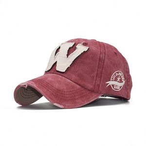 Casquette de baseball sportive à 6 panneaux, brodée en cursive, lavable, toutes saisons, protection solaire extérieure, en coton - Product Image 4