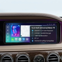 Radio para Auto con Pantalla Android de 12.3 Pulgadas, Navegación GPS, Reproductor Multimedia DVD, Unidad Principal con Carplay para Benz ML 2012-2015