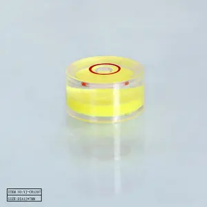 YJ-CR1207 acrylic spirit circular bubble level vials