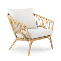 Ensemble de canapés en rotin PE creux imperméable Nordic Wave, structure interne en bois de frêne massif et aluminium, anti-UV, pour extérieur, une ou deux places