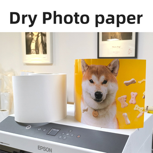 Rouleau de papier photo sec 240 g/m² 5, 6, 8 pouces 213 pieds, papier jet d'encre brillant lustré imperméable pour Fuji <span class=keywords><strong>Epson</strong></span> Noritsu D700 D800 <span class=keywords><strong>Minilab</strong></span> - Product Image 1