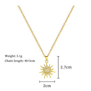 Caliente nuevo chapado en oro colgante collar Unisex joyería enlace cadena moda personalidad Internet celebridad - Product Image 5