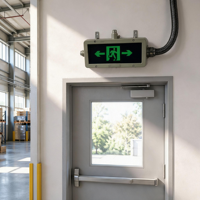 Signalisation LED d'urgence ignifuge ultra-claire avec indice d'étanchéité IP67 pour parkings souterrains et hôtels