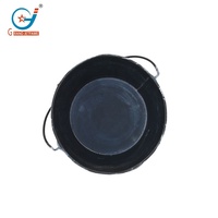 Petit seau en métal galvanisé de 0,3 gallon avec poignée pour plantes