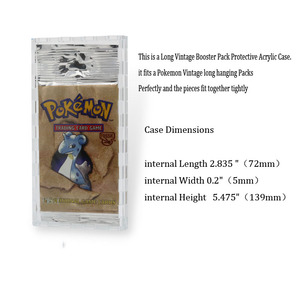 Étui acrylique pour <span class=keywords><strong>Pokemon</strong></span> Fossil booster pack Lapras Long Foil <span class=keywords><strong>base</strong></span> set cartes - Product Image 2