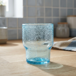 Bicchiere d'acqua trasparente azzurro da 325 ml dal design innovativo per feste in piscina, bicchieri di alta qualità - Product Image 2