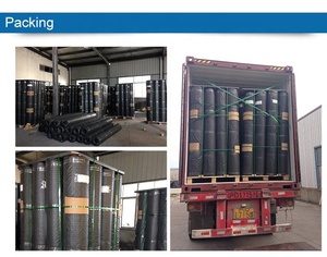 Nhựa đường gia cố 100 100 tự dính hai trục sợi thủy tinh geogrid - Product Image 5