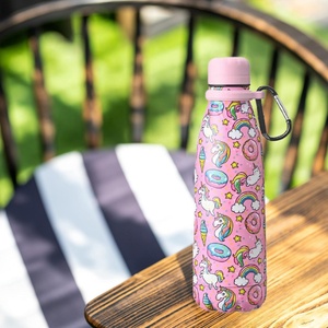 <b>500ML</b>/17OZ Stainless Steel Food Grade BPA Free Adult <b>Water</b> <b>Bottle</b> Lid Insulated Camping Travel Eco-Friendly 6-12 Hours Thermal - Product Image 3