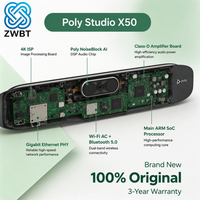 Barre vidéo tout-en-un Poly Studio X50 TC8 avec caméra 4K UHD, DirectorAI, NoiseBlockAI, haut-parleurs doubles 20W pour salles Zoom et Microsoft Teams