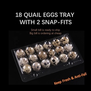 18 gói khay trứng chim cút cho siêu thị thân thiện với môi trường với 2 Snap-Fits - Product Image 3