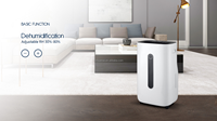 Purificateur d'air HEPA et déshumidificateur-ioniseur pour les maisons de 16 à 20 litres