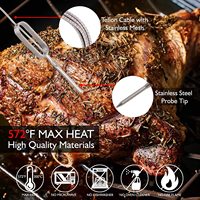 Hypersynes EasyBBQ MiniX1 termometer baca daging Digital instan layar LCD dioperasikan baterai untuk penggunaan barbeku-OEM/ODM kustomisasi