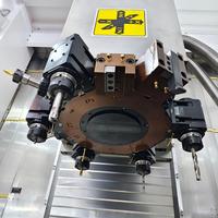 Tour vertical CNC 850D à 12 stations avec tourelle motorisée, axe Y étendu, pour usinage de métaux, certifié CE ISO 9001