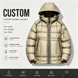 Giacca Piumino Leggera Personalizzata YuFan, Stile Casual da Esterno, Cappotto Streetwear in Piuma <span class=keywords><strong>d</strong></span>'<span class=keywords><strong>Oca</strong></span> per Uomo - Product Image 1