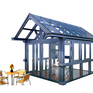 Caseta de Jardín de Aluminio Anticorrosión, Transpirable y de Diseño Moderno para Patio de Villa en el Desierto Costero de Baréin, Extensión de Patio, Sala de Estar Escolar - Product Image 1