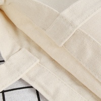 Sacs en toile de 12 onces sac fourre-tout personnalisé écologique avec logo de l'entreprise sac fourre-tout en coton en toile de couleur naturelle à long manche