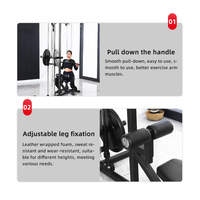 Équipement de gymnastique série d'entraînement professionnel Lat Pull Down Machine avec banc