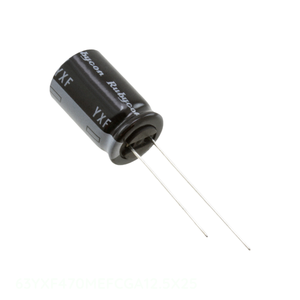 Condensateur Radial TH 63YXF470MEFCGA12.5X25 à Passage Traversant 470 uF CAP ALUM 470UF 20% 63V - Distributeur Autorisé - Product Image 1